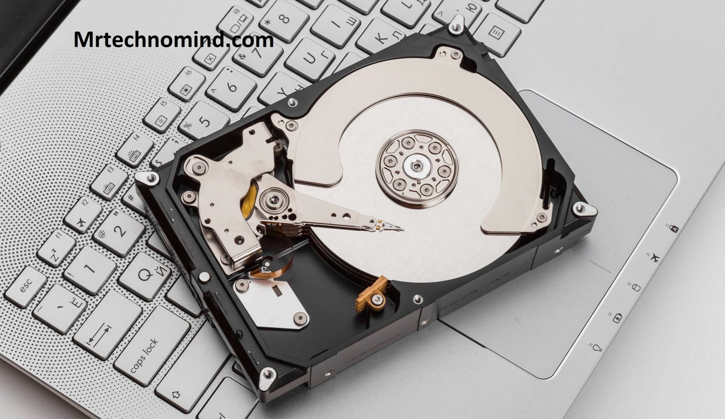 HDD over notebook keyboard